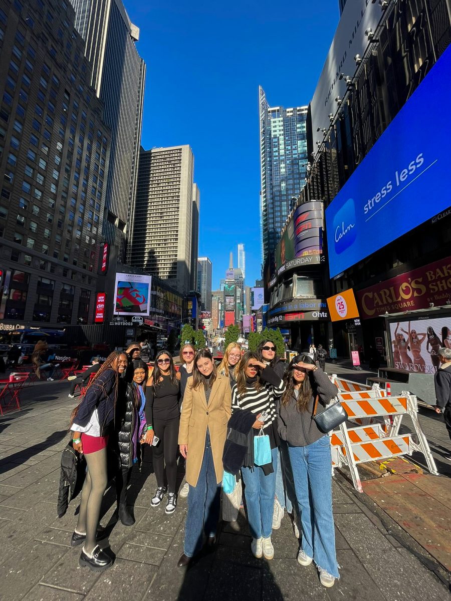 Members of the MUN club on a 4-day trip to a conference in New York from November 16 to 18, 2023.