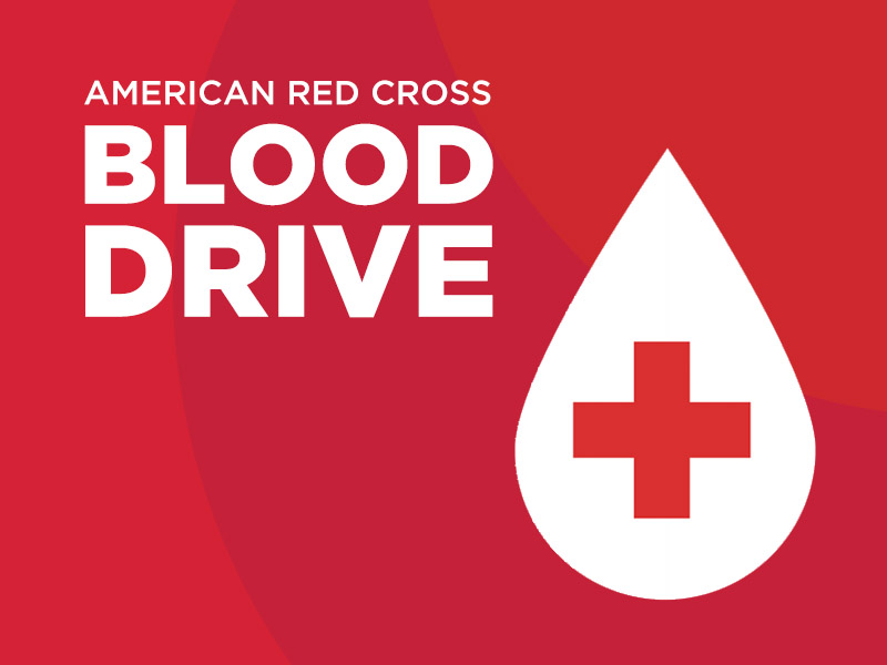 Promotional poster for the Life Drive blood donation event, organized by EF Academy Community Club in collaboration with the American Red Cross.