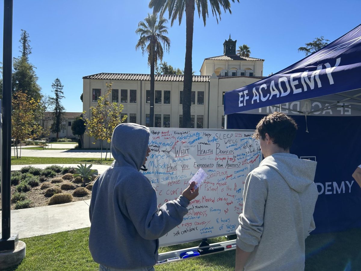 Students discuss the health benefits that they have experienced from athletics.