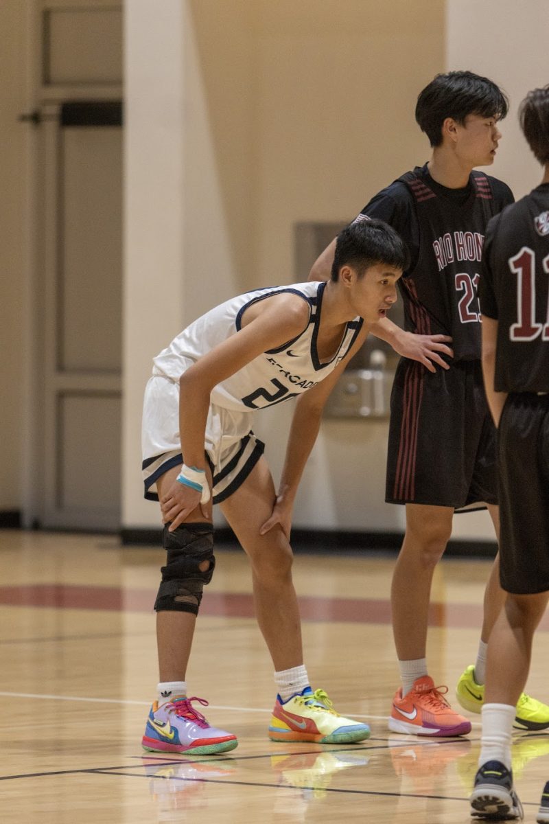 The author on the basketball court this season. (Courtesy of Ben Tran)