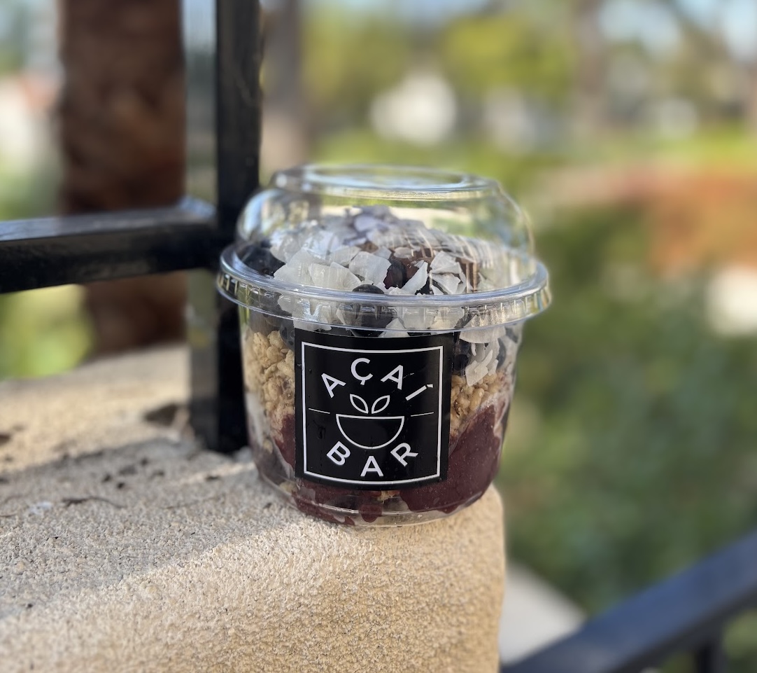 Coconut, granola, Nutella, and blueberry açai bowl from Açai Bar.
