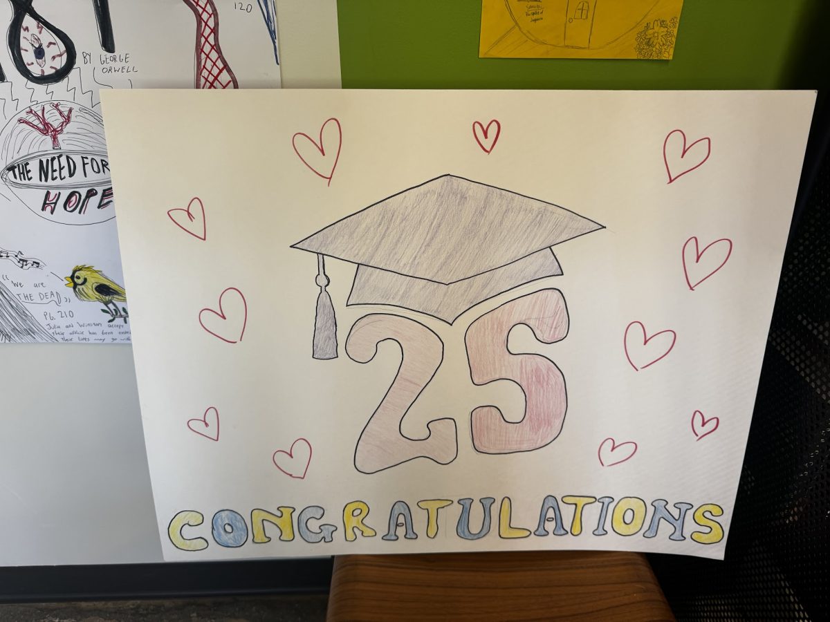 A poster celebrating the class of 2025.