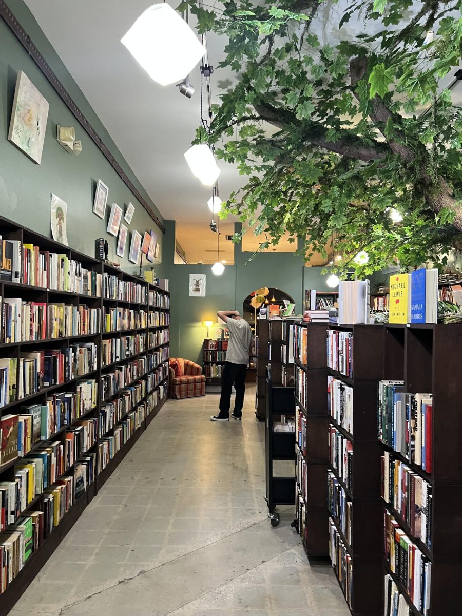 A man deciding his next good read!